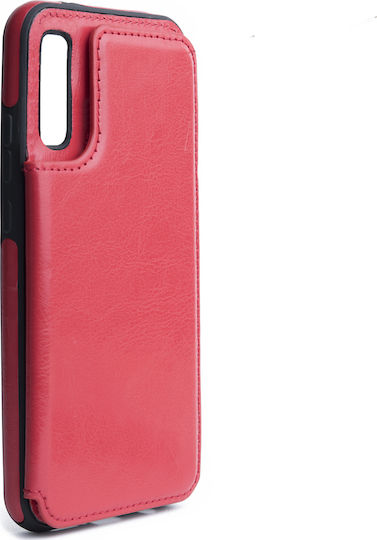 Forcell Wallet Δερματίνης Κόκκινο (Galaxy A7 2018)