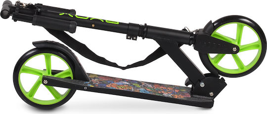Byox Kids Scooter Foldable Flurry 2-Wheel for 10+ Years Green