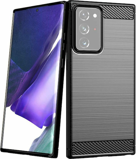 Forcell Carbon Back Cover Silicon Negru (Galaxy Note 20 Ultra)