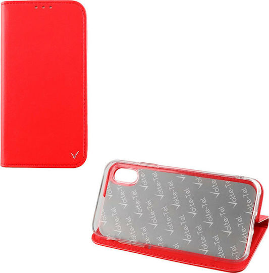 Volte-Tel Pocket Magnet Book Piele artificială Roșu (Redmi 7)