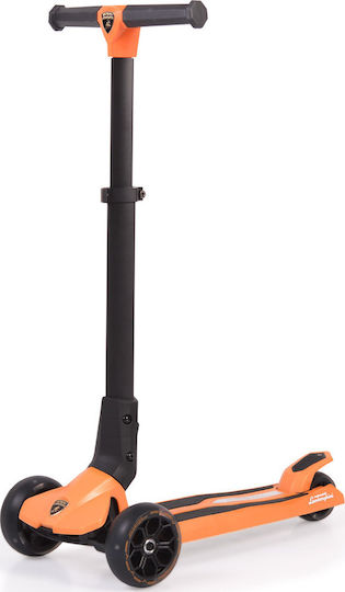 Byox Kids Scooter Foldable Lamborghini 3-Wheel for 3+ Years Orange