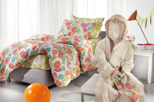 Guy Laroche Kids Hooded Bathrobe Party Beige Guy Laroche Kids Hooded Bathrobe Party Beige
