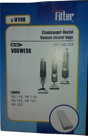 Euro Filter SV 118 Vacuum Cleaner Bags 5pcs Compatible with Vacuum Cleaner Vorwerk