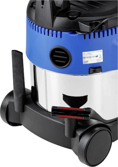 Nilfisk Aero 21-01 PC Staubsauger Flüssigkeiten / Feststoffe 1250W mit Edelstahl Behälter 20Es