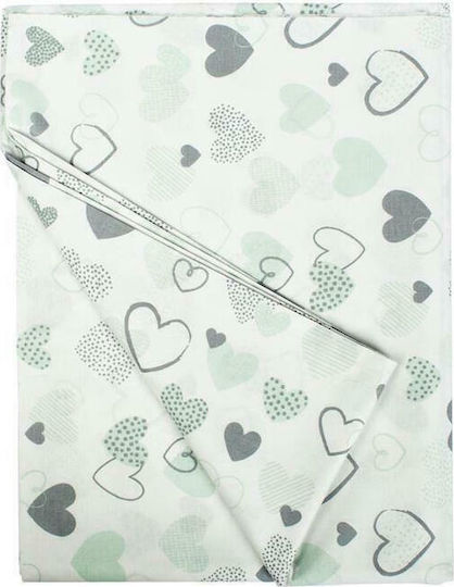 Dimcol Hearts Față de pernă pentru copii din bumbac 100% 50x70buc 10 Green 1925813107801081