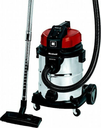 Einhell Rtvc 1525 Sa Σκούπα Υγρών / Στερεών 800W με Ανοξείδωτο Κάδο 25lt