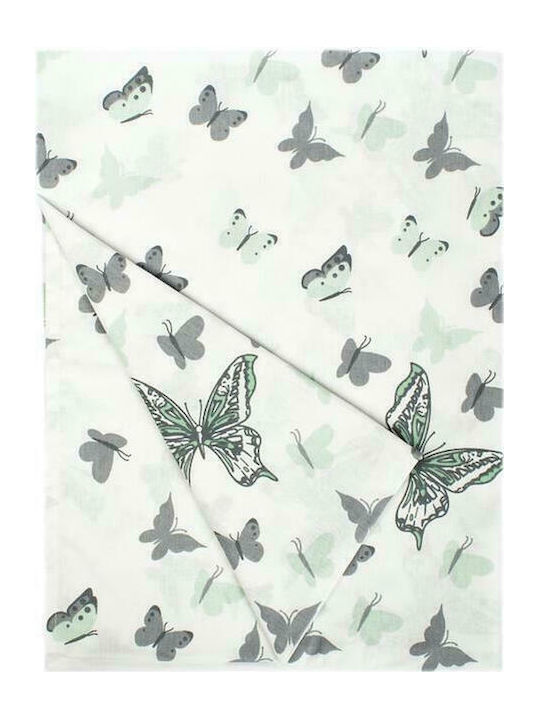 Dimcol Butterfly Kids Cotton Pillowcase 50x70cm 57 Green