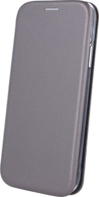 Elegance Synthetic Leather Book Gray (Galaxy A50)