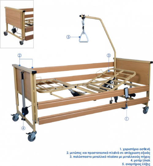 Orthokinisi Trento 1 Elektrisches Polyeder Krankenhausbett