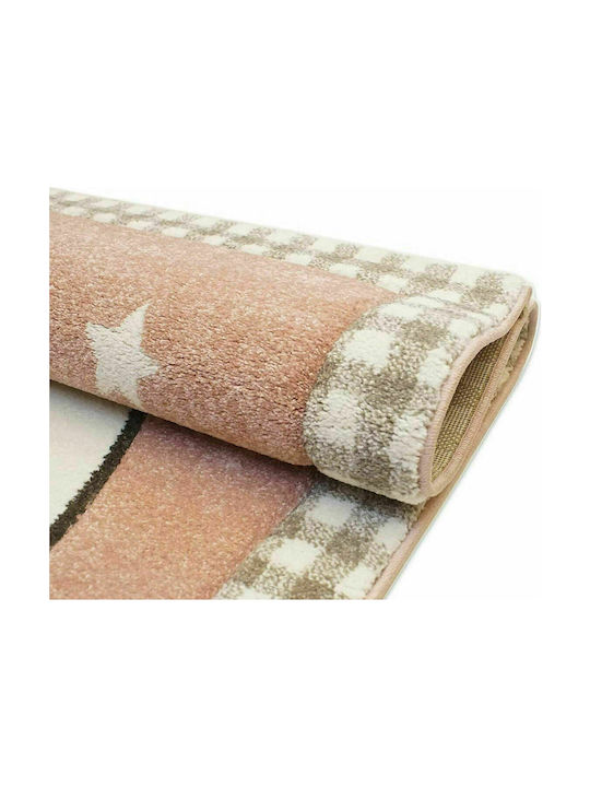 Tzikas Carpets 18648-055 Kinder Teppich Rosa 133x190cm Dicke 13mm