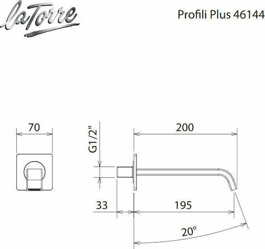 La Torre Profili Plus 20 Заменяема батерия за кухненски смесител