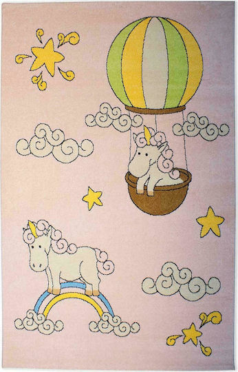 Pic Kinder Teppich Einhorn Rosa 120x180cm