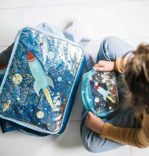 A Little Lovely Company Glitter Space Син 1бр