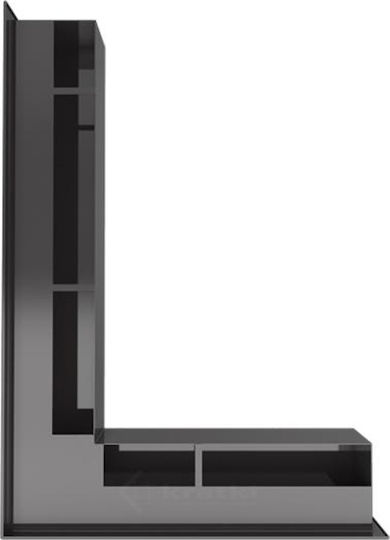 Kratki Γωνιακή Περσίδα Τζακιού 76.6x54.7x9cm Γκρι
