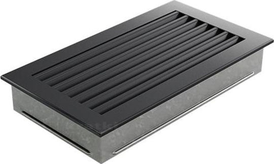 Kratki Fresh Ορθογώνια Περσίδα Τζακιού 30x17cm Γκρι