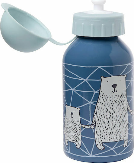 Sigikid Kids Water Bottle Stainless Steel with Pop-Up Cap Blue 350ml