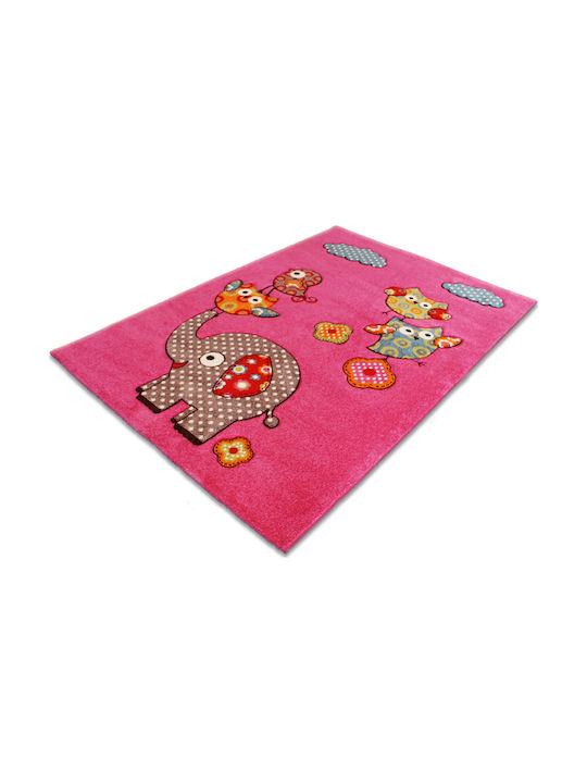 Tzikas Carpets 21077-055 Παιδικό Χαλί Φούξια 160x230cm Πάχους 13mm