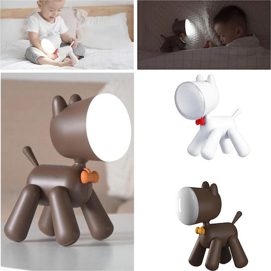 Allocacoc Παιδικό Διακοσμητικό Φωτιστικό Puppylamp Λευκό 15x9x21εκ.