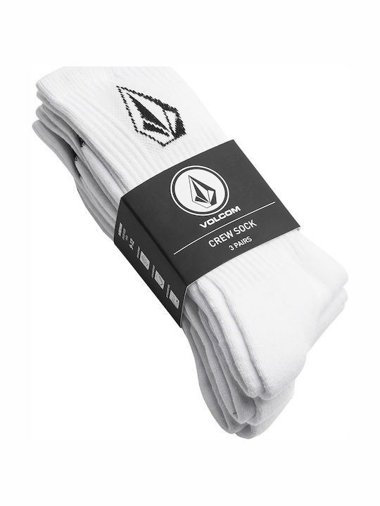 Volcom Stone Κάλτσες Λευκές 3Pack