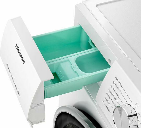 Hisense Πλυντήριο Ρούχων 9kg με Τεχνολογία Ατμού 1400 Στροφών Inverter Motor WFQY9014EVJM