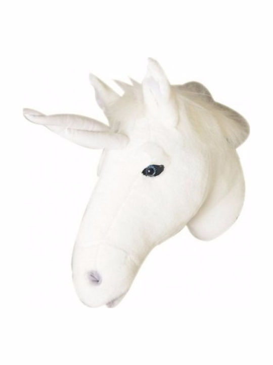 Wild & Soft Kinder Dekorative Tierbüste Tiere Weiß aus Stoff Claire 38x26cm