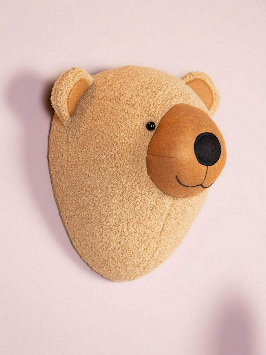 Childhome Kids Decorative Animal Bust Animals Brown made of Fabric Teddy Bear 29x20x31εκ.