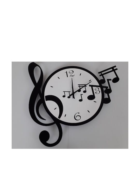 Arti E Mestieri Παιδικό Ρολόι Τοίχου Musica Μεταλλικό 50x47cm