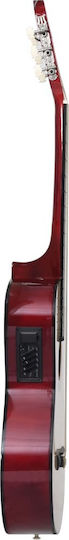 vidaXL Semi-Acoustic Guitar Cutaway Natural