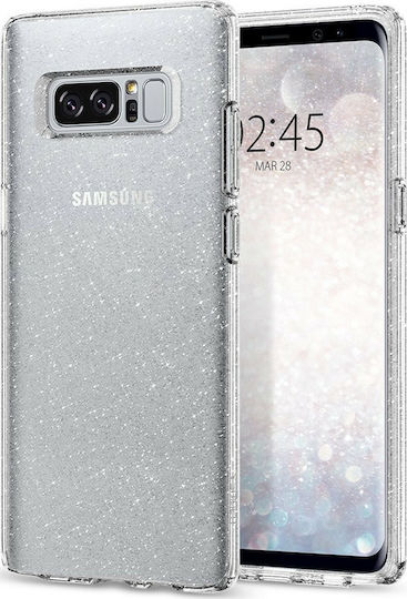 Spigen Liquid Crystal Glitter Umschlag Rückseite Silikon Transparent (Galaxy Note 8)
