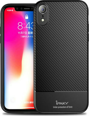 iPaky IPAKY iPhone XR IPAKY Carbon Etui Silicone Back Cover Black (iPhone XR)