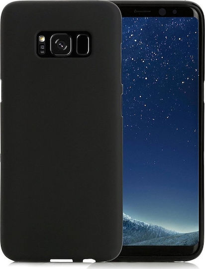 Forcell Galaxy S8 Umschlag Rückseite Silikon Schwarz (Galaxy S8)