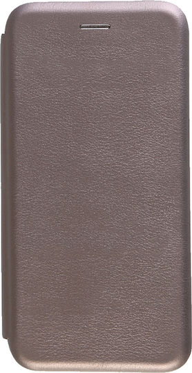 Forcell Book Δερματίνης Γκρι (Huawei P30 Lite)