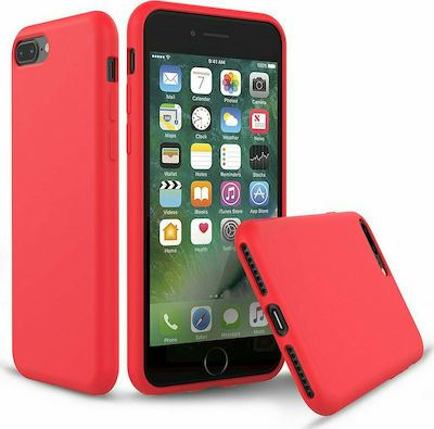 Liquid Silicone Coperta din spate Silicon Roșu (iPhone 8/7 Plus) 0009094727