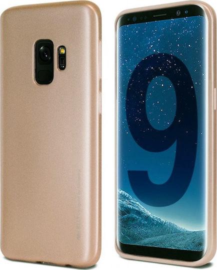 Mercury iJelly Back Cover Σιλικόνης Χρυσό (Galaxy S9+)