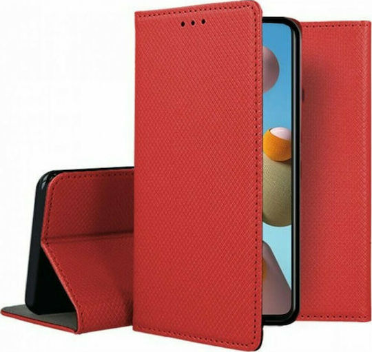 Smart Magnet Buchen Sie Synthetisches Leder Rot (Redmi 9A / 9AT)