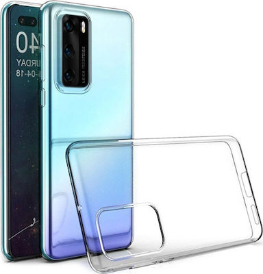 Umschlag Rückseite Silikon Transparent (Huawei P40)