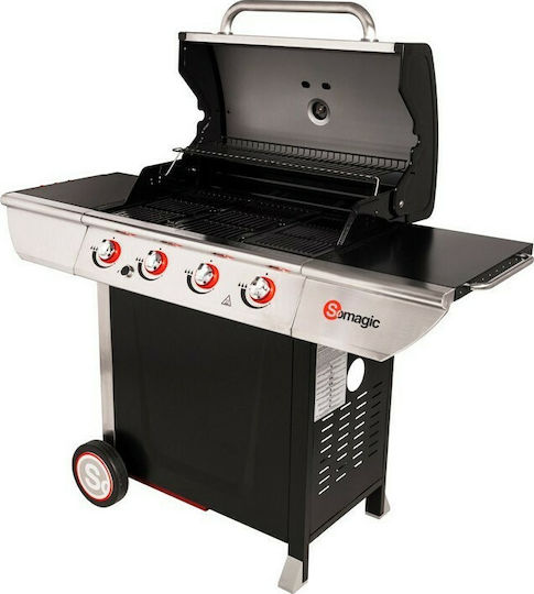 Somagic Manhattan 400 GPI Gasgrill Gusseisen Rost 86cmx46cmcm mit 4 cm 14kW
