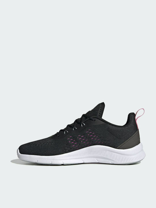 Adidas Novamotion Ανδρικά Αθλητικά Παπούτσια για Προπόνηση & Γυμναστήριο Core Black / Screaming Pink / Halo Silver