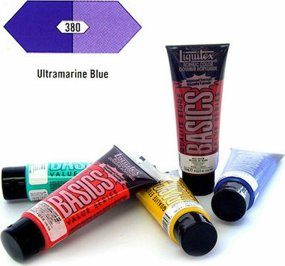 Liquitex Acrylic Color Basics Acrylic Paint Set 380 Ultramarine Blue 118ml 1pcs LB119380