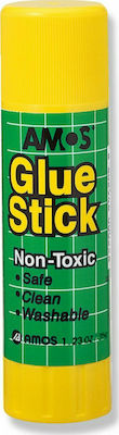 Amos Glue Stick Stick Blister for Paper 35gr No Solvents GSW35B1