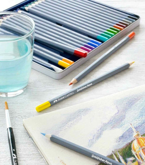 Faber-Castell Goldfaber Aqua Farbstift-Set Aquarell in einer Box 12Stück Packung von 1 Verpackungen
