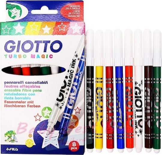 Giotto Turbo Magic Magic Drawing Markers Thick Set of 8pcs