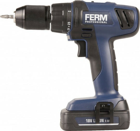 Ferm Ferm Cordless Drill Driver 18V 2x2Ah Battery