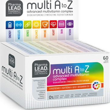 Pharmalead Multi A to Z Multivitamin for Energy, Immune System Boost & Skin 60 caps