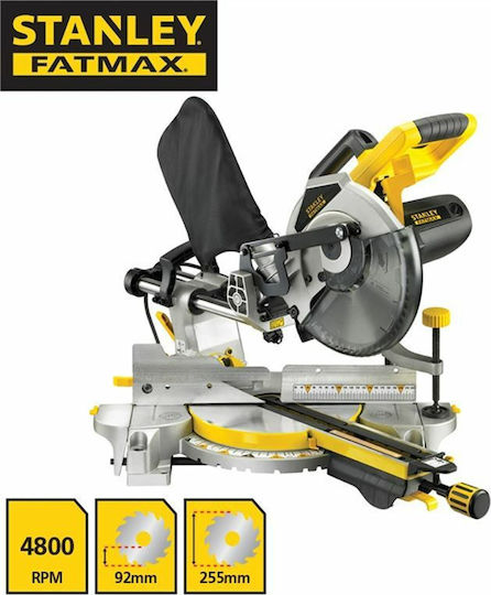 Stanley Kapp- und Gehrungssäge Elektrisch 2000W Schiebesäge Scheibendurchmesser 255mm