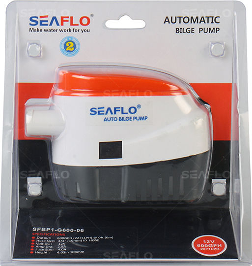 Seaflo Automatic Bilge Pump for Boat 2280 Liters/Hour 600GPH 12V