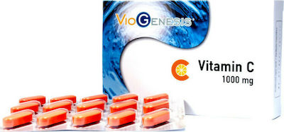 Viogenesis Vitamin C Vitamin for Immune System Boost, Skin & Antioxidant Action 1000mg 30 tabs