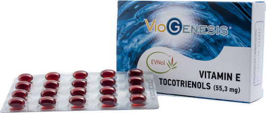 Viogenesis Vitamin E Tocotrienols 55.3mg Vitamin for Skin & Antioxidant Action 55.3mg 60 caps