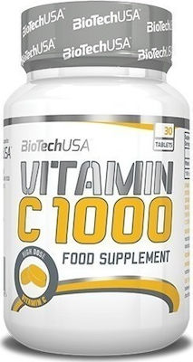 Biotech USA Vitamin C 1000 Bioflavonoids Vitamină pentru Energie & Imunitate 1000mg 30 file