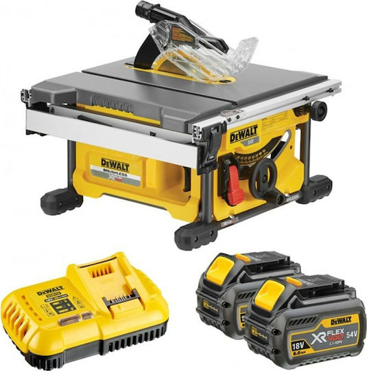 Dewalt DCS7485T2 Bandsäge mit Leistung 1700W, Sägeblattdurchmesser 210mm & Schnittgeschwindigkeit 5800Umdrehungen pro Minute